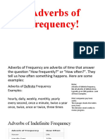 Adverbs of Frequency!