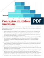 Conceptos evaluación inversión VPN TIR PRI análisis sensibilidad riesgo