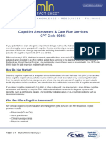 CMS MLN Cognitive Assessment and Care Plan Services CPT Code 99483