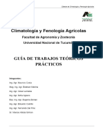 Climatología y Fenología Agrícolas GUÍA DE TRABAJOS TEÓRICOS PRÁCTICOS