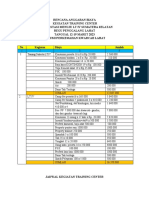 JADWAL KEGIATAN TRAINING CENTER (AutoRecovered)