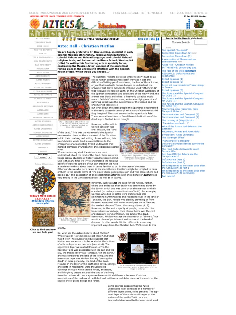 Aztec Underworld: Mictlan Explained | PDF | Hell | Nahuatl