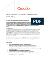 Job Brief Enterprise Account Executive Creatio Asia