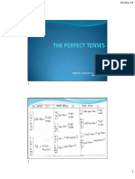 The Perfect and Perfect Continuous Tenses. (NEW)