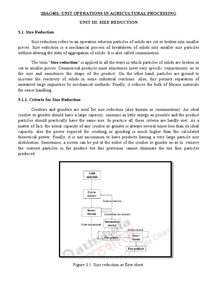unit-3-size-reduction-pdf-mill-grinding-deformation-engineering