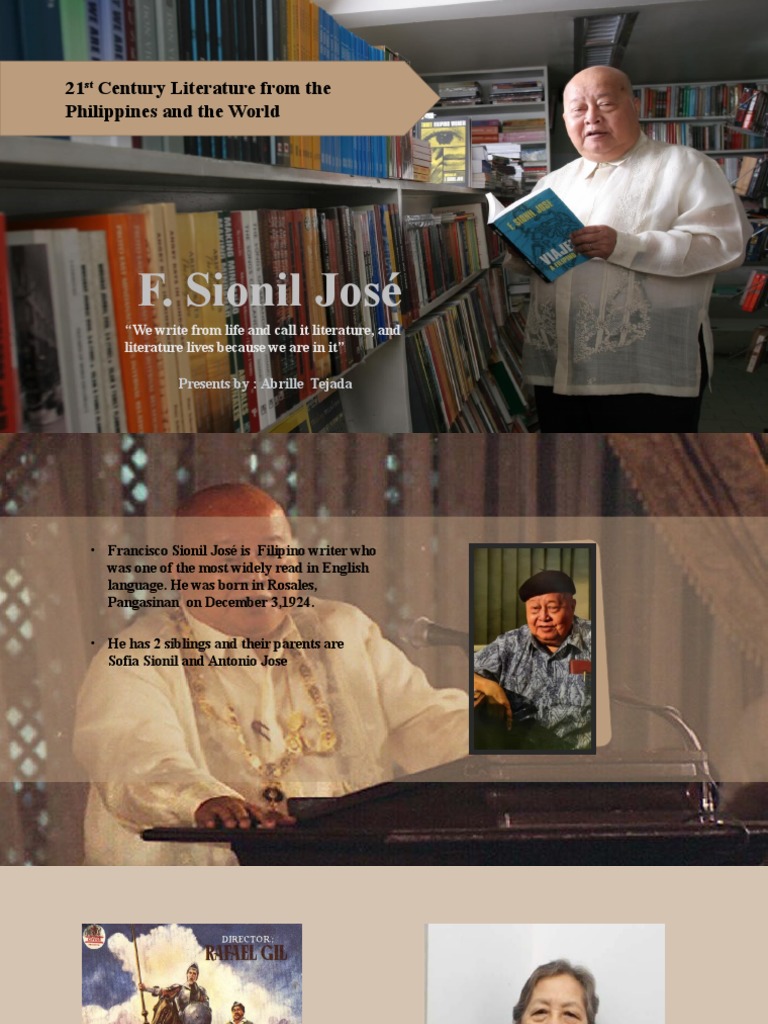 F sionil jos presentation pdf novels prose