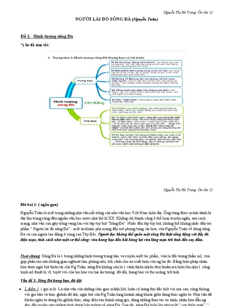 NGƯỜI LÁI ĐÒ SÔNG Đà - bản full | PDF