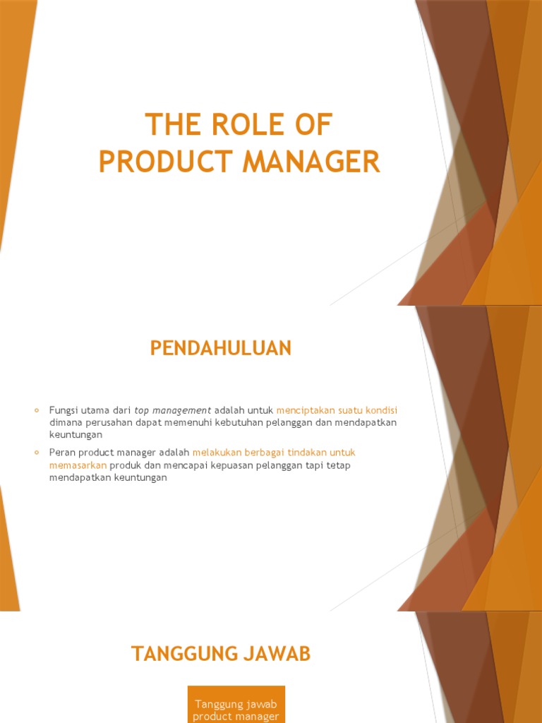 The Role of The Product Manager | PDF