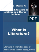 Quarter 3 - Module 4:: Analyzing Literature As A Mirror To A Shared Heritage
