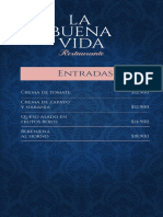Menú La Buena Vida Actualizado PDF