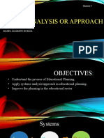 Madel J. Borjal System Analysis or Approach