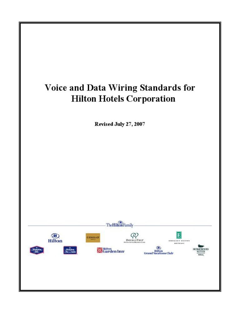 Voice Data Wiring | PDF | Cable Television | Electrical Wiring