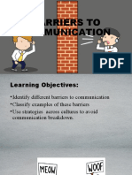 Barriers To Communication