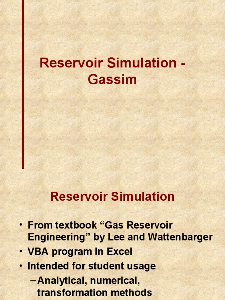 Gas Reservoir Simulation Guide | PDF | Petroleum Reservoir | Applied ...