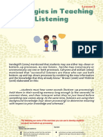 Strategies for Teaching Listening Skills