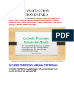 Cathodic Protection Installation Details