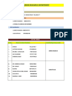 HR Team & Assignments