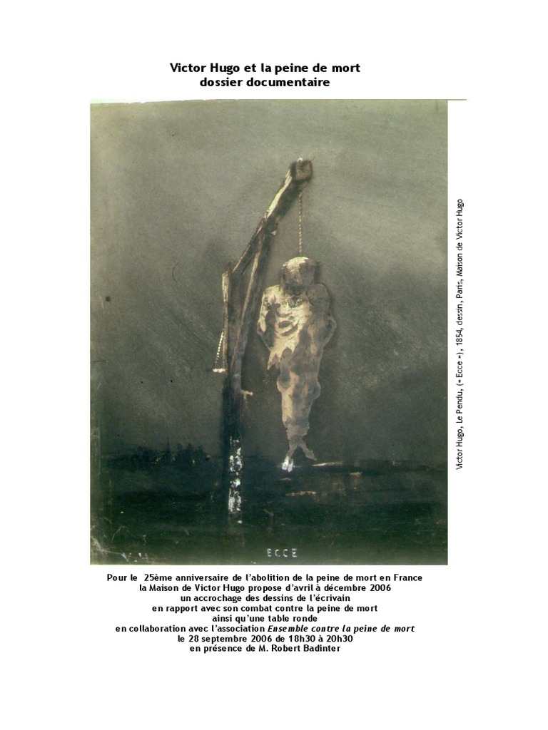 Victor Hugo et la peine de mort | PDF | Peine capitale | Victor Hugo