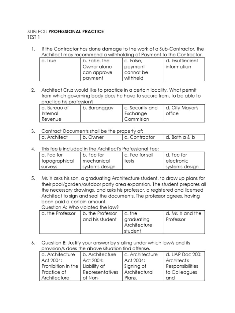 Architect's Professional Practice Guide | PDF | Architect | Taxes