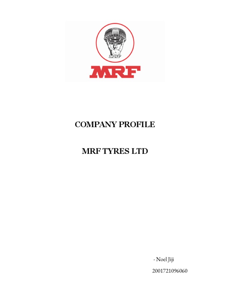 Company Profile - MRF LTD | PDF