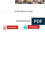 Equity Bank Statement Sample