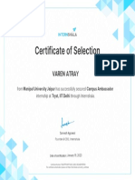 VAREN ATRAY Hired Certificate PDF