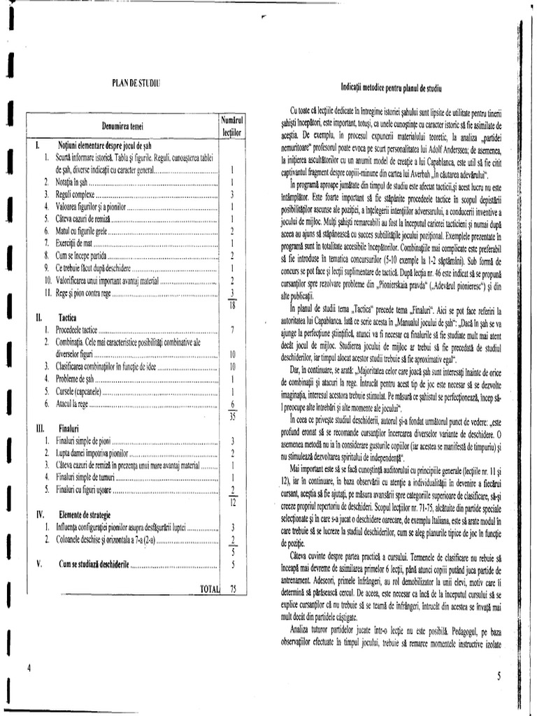 Goleniscev - Programa Pregatirii (Categ III) | PDF
