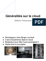 Generalites Sur Le Cloud