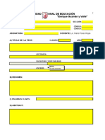 Formato de Investigacion en Excel