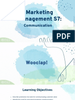 Marketing Management S7:: Communication