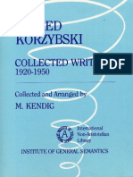Alfred Korzybski: Collected Writings 1920-1950