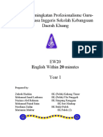 Kursus Peningkatan Profesionalisme Guru Bahasa Inggeris SK "English Teacher Professional Development Course"TITLE Modul Tahun 1 EW20 "EW20 Year 1 Module