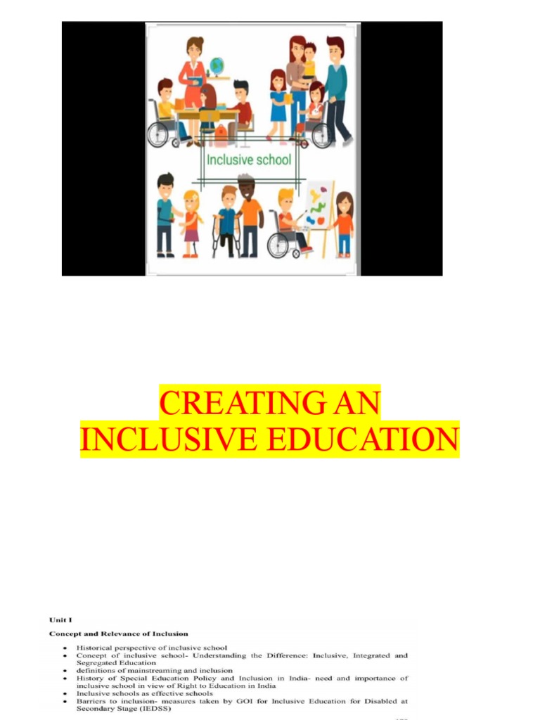 Inclusive Education 1 | PDF
