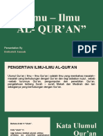 Ilmu-Ilmu Al-Quran