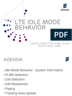 LTE Idle Mode Behavior