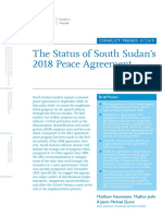 Hauenstein Et Al - The Status of South Sudan's 2018 Peace Agreement, Conflict Trends 1-2019 PDF