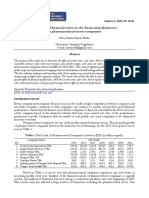 Financial ratios impact on pharma firms