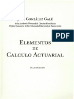 Elementos de Cálculo Actuarial - José Gonzalez Gale PDF