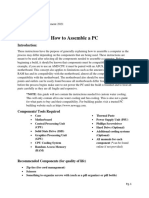 PC Assembly Instructions Student Sample