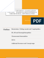 MGD Eta1 Revision: Coagulation Cascade, Haemoglobinopathies & Chromosomal Abnormalities