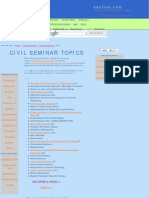 Civil Engineering Seminar Topics, Latest