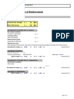 Development & splice of reinforcement fi10