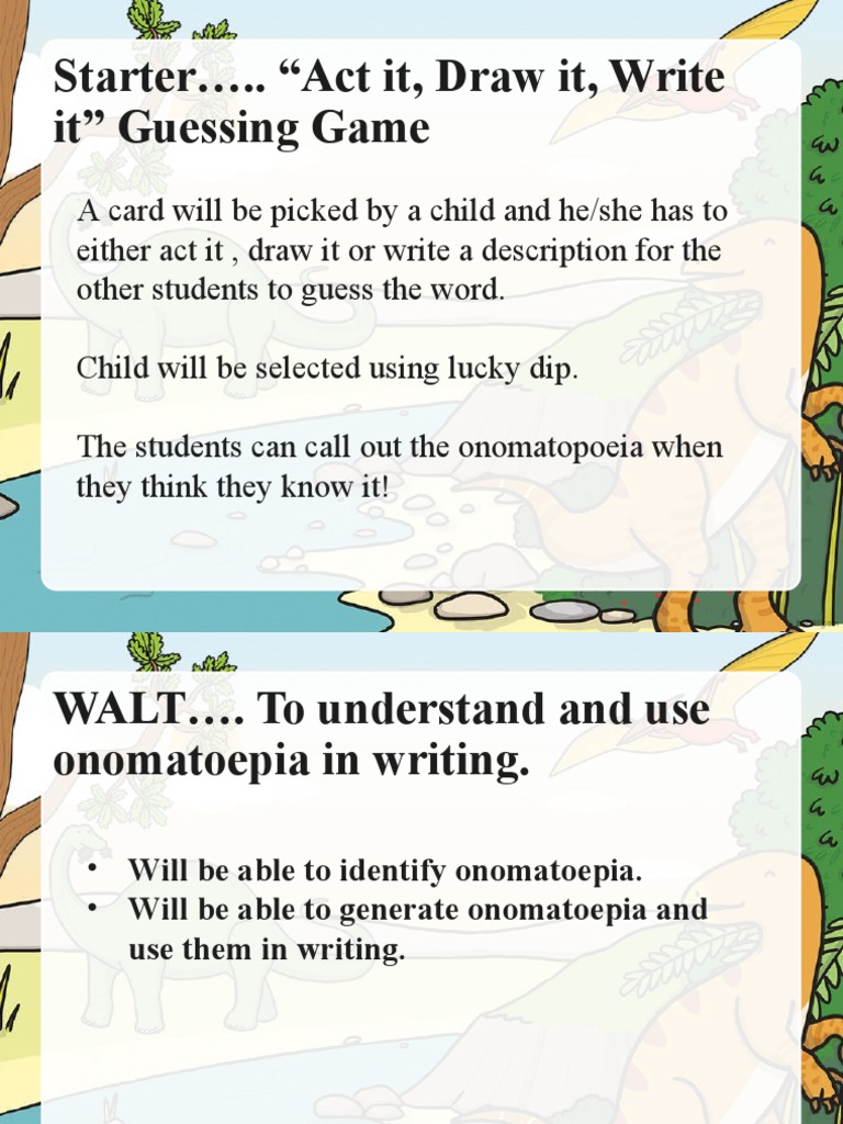Onomatopoeia | PDF | Language Arts & Discipline | General Fiction