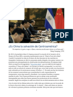 Es China La Salvación de Centroamérica - Morazan