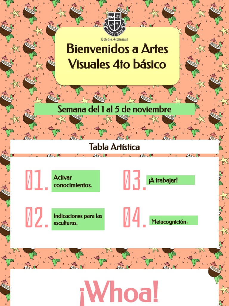 Artes Semana Del 1 Al 5 de Noviembre | PDF | Artes del Lenguaje y ...