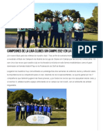 Campeones de La Liga Clubes Sin Campo 2021 en La Manga - Club de Golf Foro2000