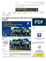 Foro 2000, ¡Campeones 2021 Del Circuito de Clubes Sin Campo! - Federación de Golf de Madrid