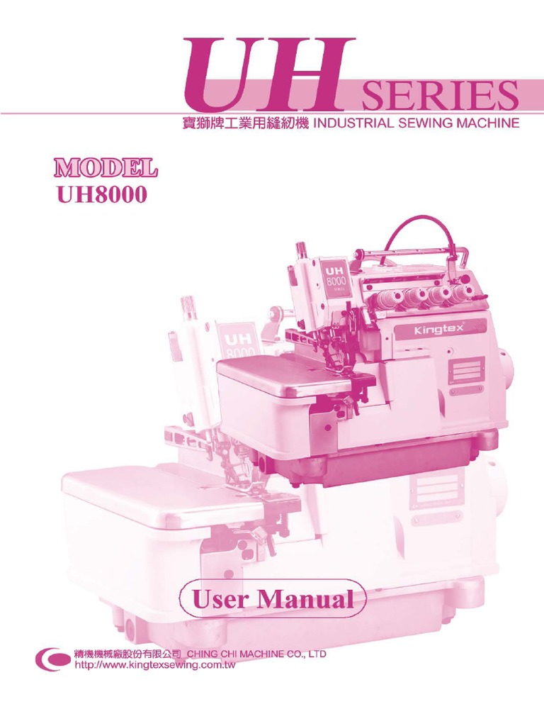 Kingtex UH8000 User Manual PDF | PDF | Sewing Machine | Belt