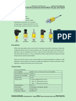 SS301 Series Piezoresistive Pressure Transmitters For Gas and Liquid