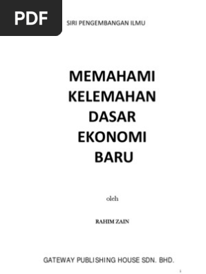 Memahami Kelemahan Dasar Ekonomi Baru Internet Version Pdf